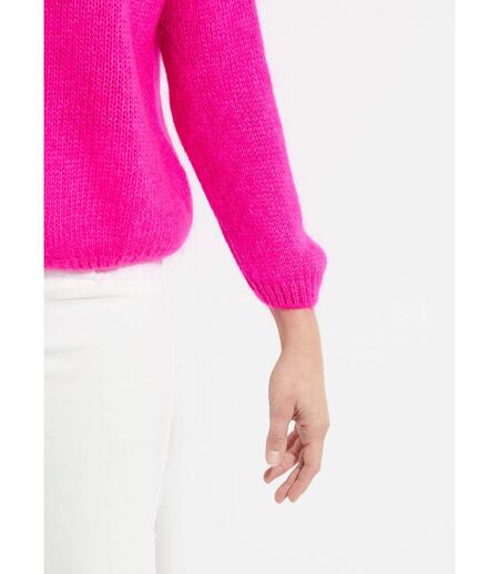 Gilet chaud col V en maille mohair