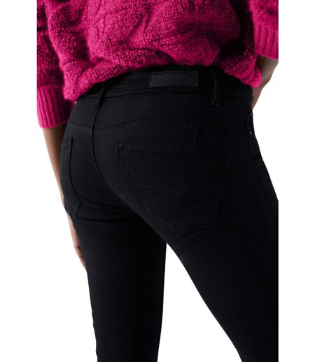 Jean femme taille basse - Effet push up - Couleur noir