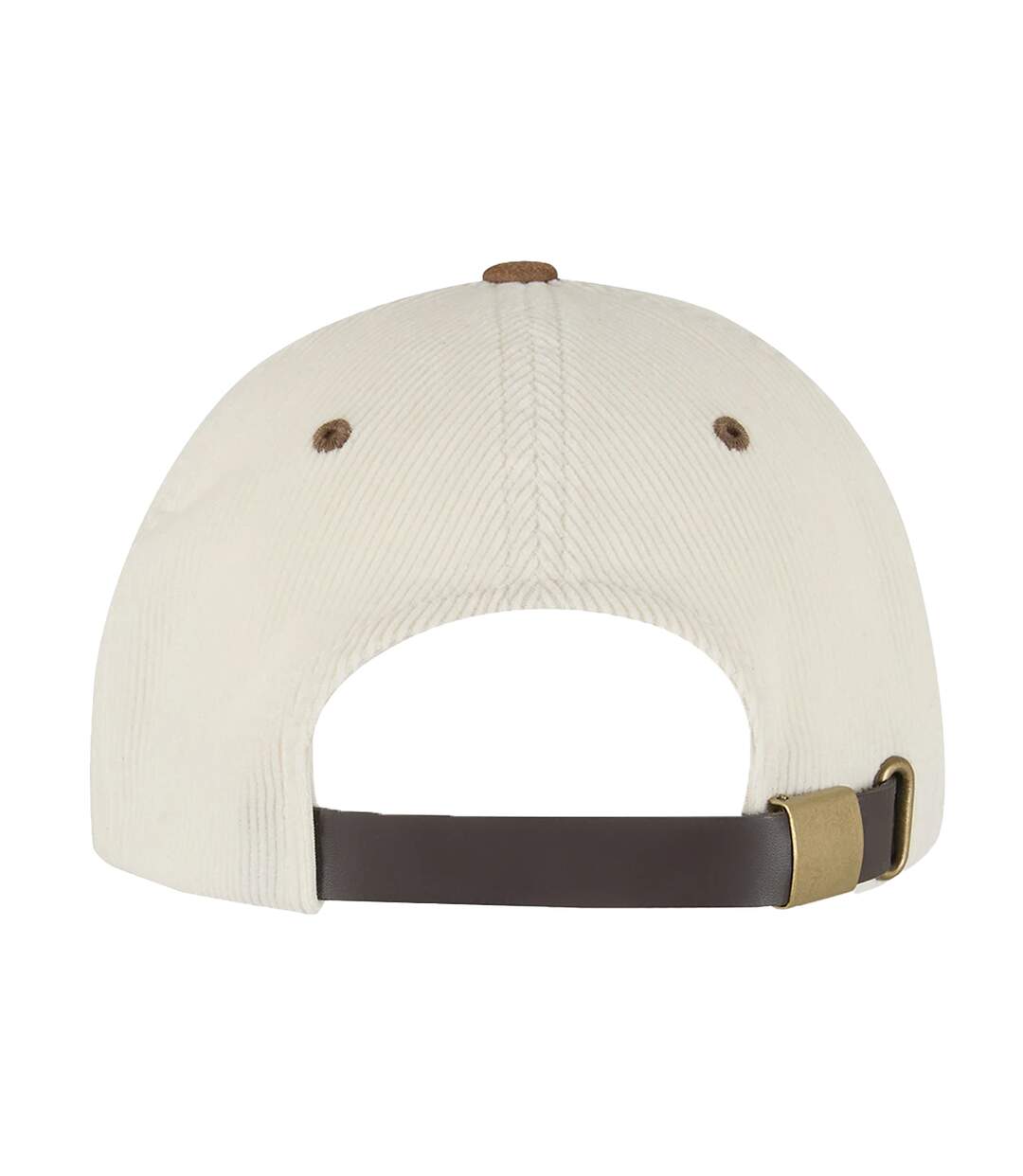Casquette Corduroy Suade Adulte Crème Caramel Flexfit-2