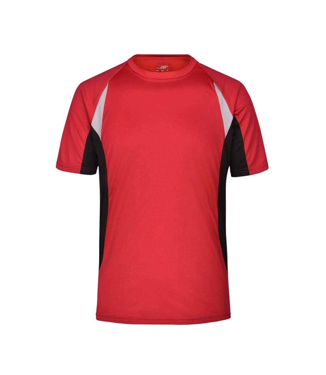 T-shirt Course À Pied Homme Rouge Noir James And Nicholson-1