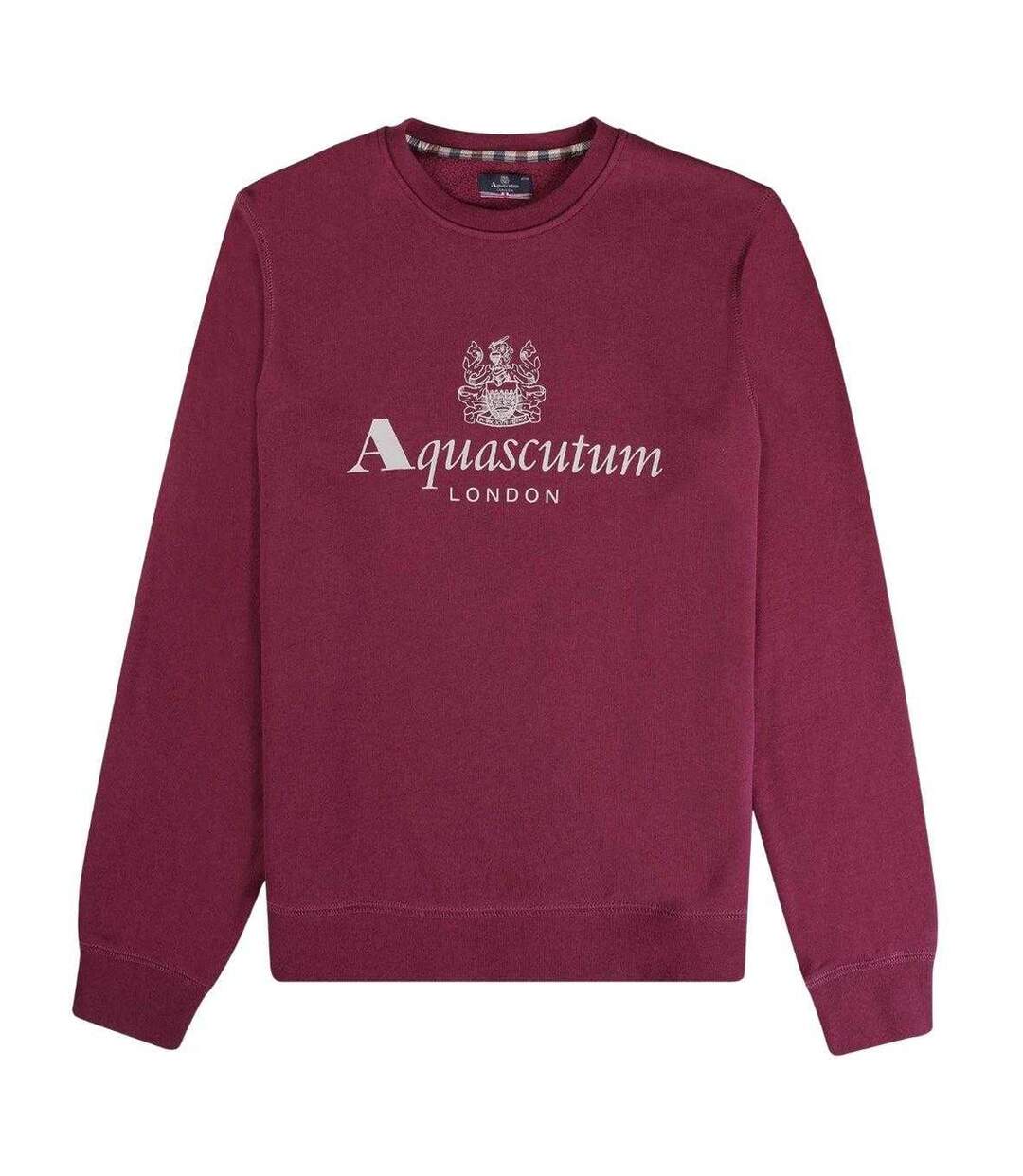 Sweat Motif/style Gros Logo Active Homme Bordeaux Aquascutum-1