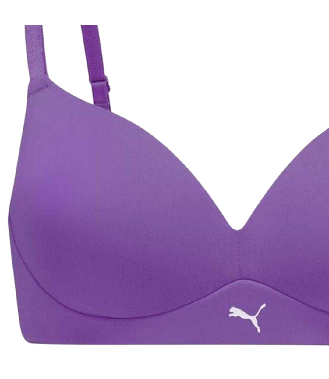 Womens/ladies Lined Soft Bralette Astral Purple Puma-3