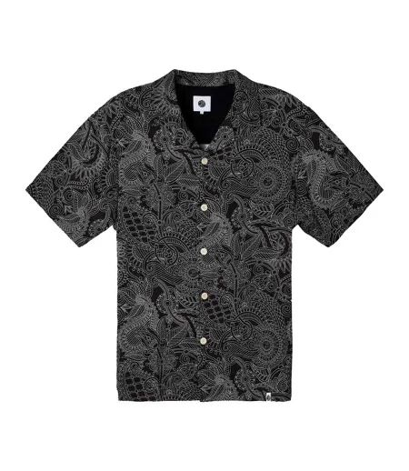 Chemise Motif/style Cachemire Reson Homme Noir Pretty Green