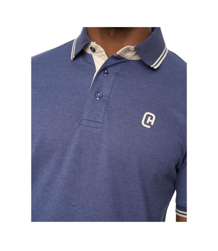 Polo Preece Homme Bleu Crosshatch