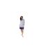 Womens/ladies Striped Drawstring Sweatshirt Twilight Lazy Jacks-1
