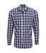 Chemise Mulligan Homme Blanc Bleu Marine Premier-1
