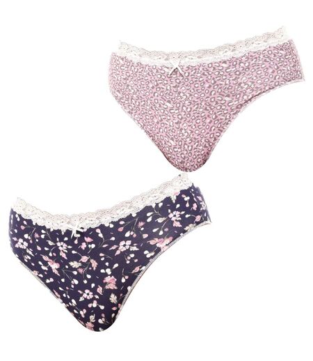 Pack x 2 Mid Slip Panties Coquettes 1030810 woman