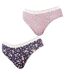 Pack x 2 Mid Slip Panties Coquettes 1030810 woman