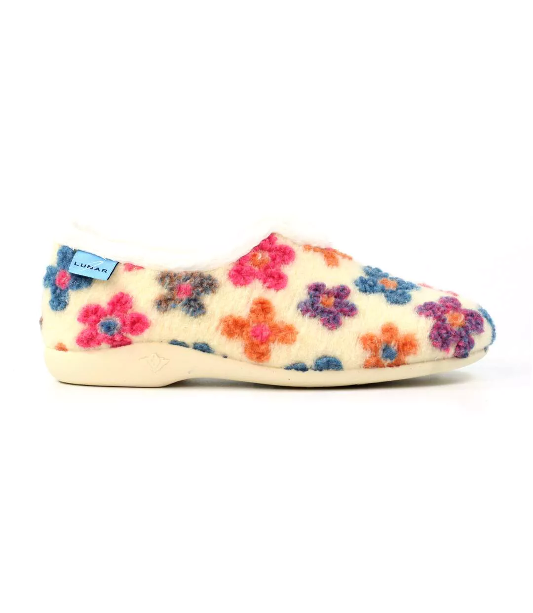 Chaussons Lychee Femme Blanc Lunar-4
