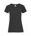 Fruit Of The Loom Ladies/Womens Lady-Fit Valueweight Short Sleeve T-Shirt (Pack (Black)