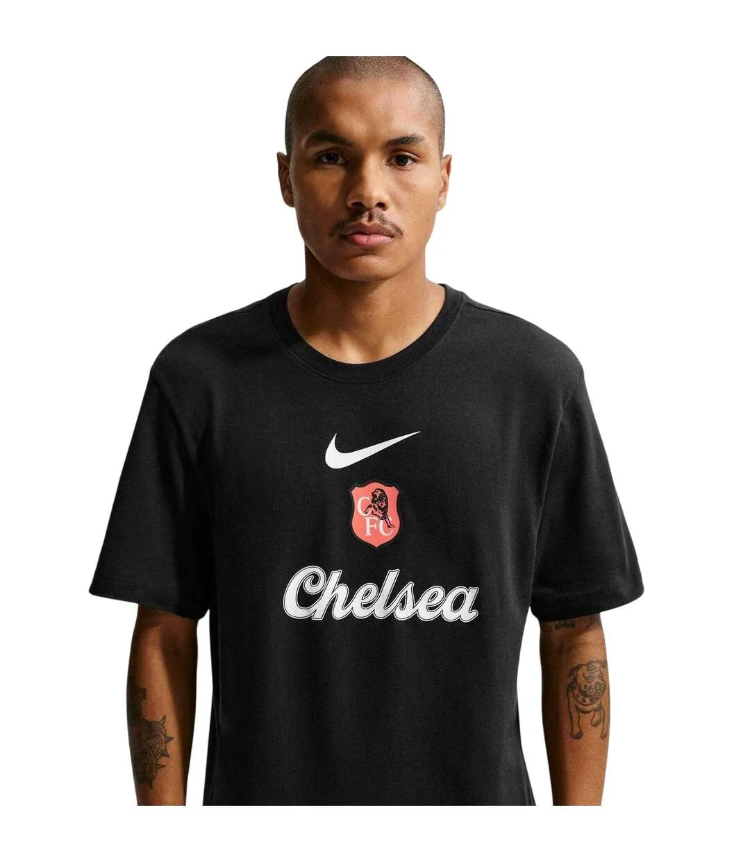 Mens 2025/2026 Crest T-shirt Navy White Nike-2