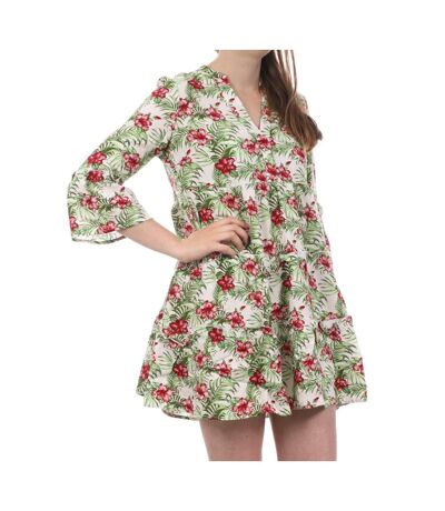 Robe blanche/fleurs femme vero moda easy