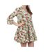 Robe blanche/fleurs femme vero moda easy-1