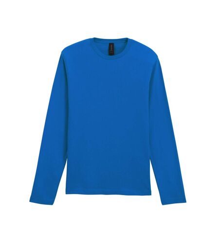 Mens Soft Style Long Sleeve T-shirt Royal Blue Gildan