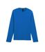 Mens Soft Style Long Sleeve T-shirt Royal Blue Gildan-2
