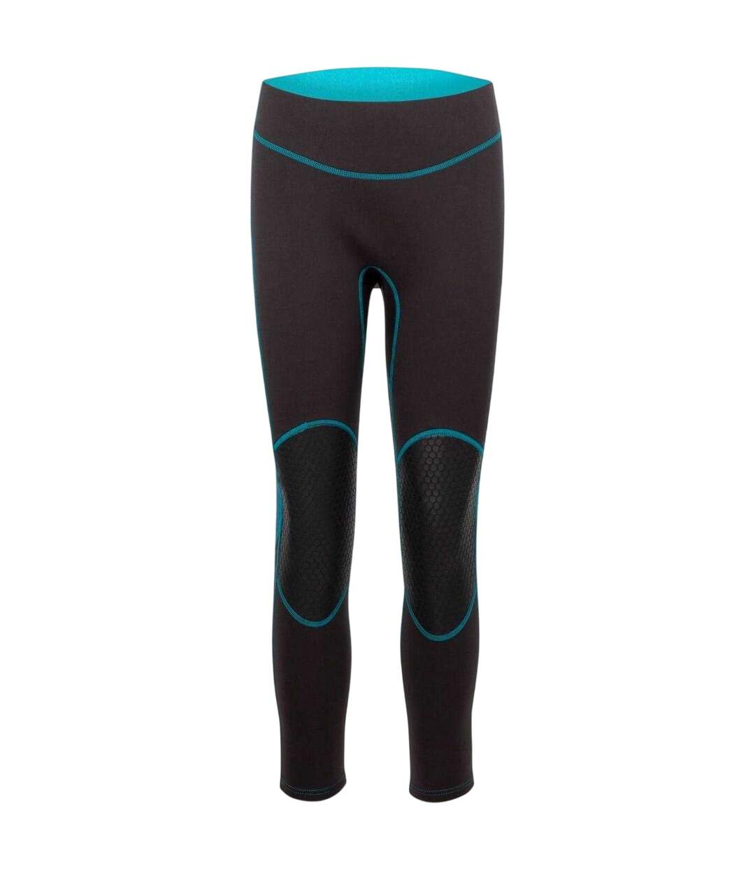 Unisex Adult Neoprene Colour Block Leggings Dark Grey Melange Trespass-1