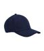 Casquette De Baseball Motif/style 6 Panneaux Earthaware Bleu Marine Français Beechfield-1