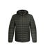 Mens flete lightweight showerproof padded jacket anthracite Weird Fish