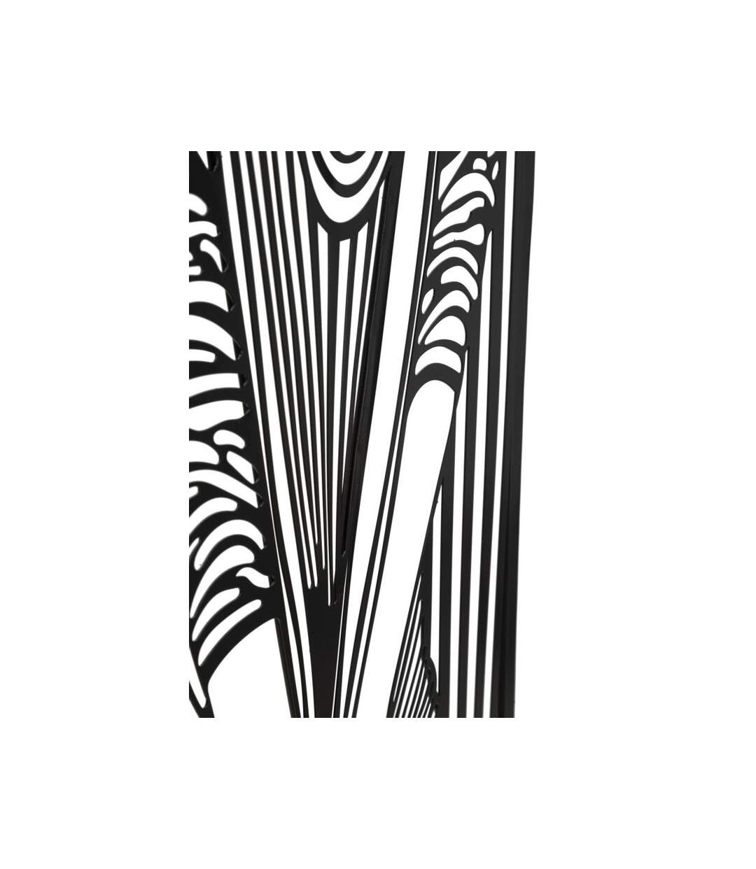 Décoration Murale Encadrée en Métal Fashion 60cm Noir-3