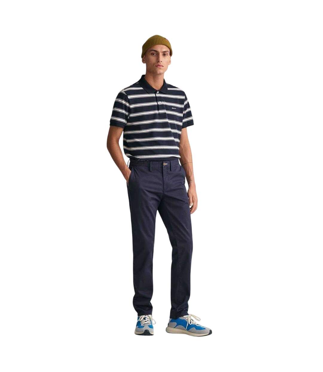 Chino Homme Bleu Marine Gant-2