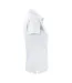 Womens/ladies Surf Light Melange Polo Shirt White Printer-4