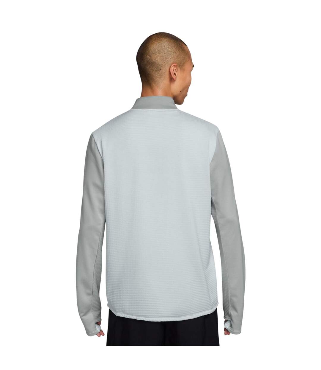 Mens Pacer Dri-fit Quarter Zip Top Platinum Nike-2
