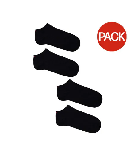 Chaussettes Motif/style Uni Femme Noir Tommy Hilfiger