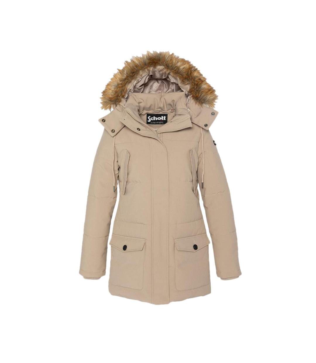 Parka Beige Femme Schott JKTCAMILIAW - XS-1