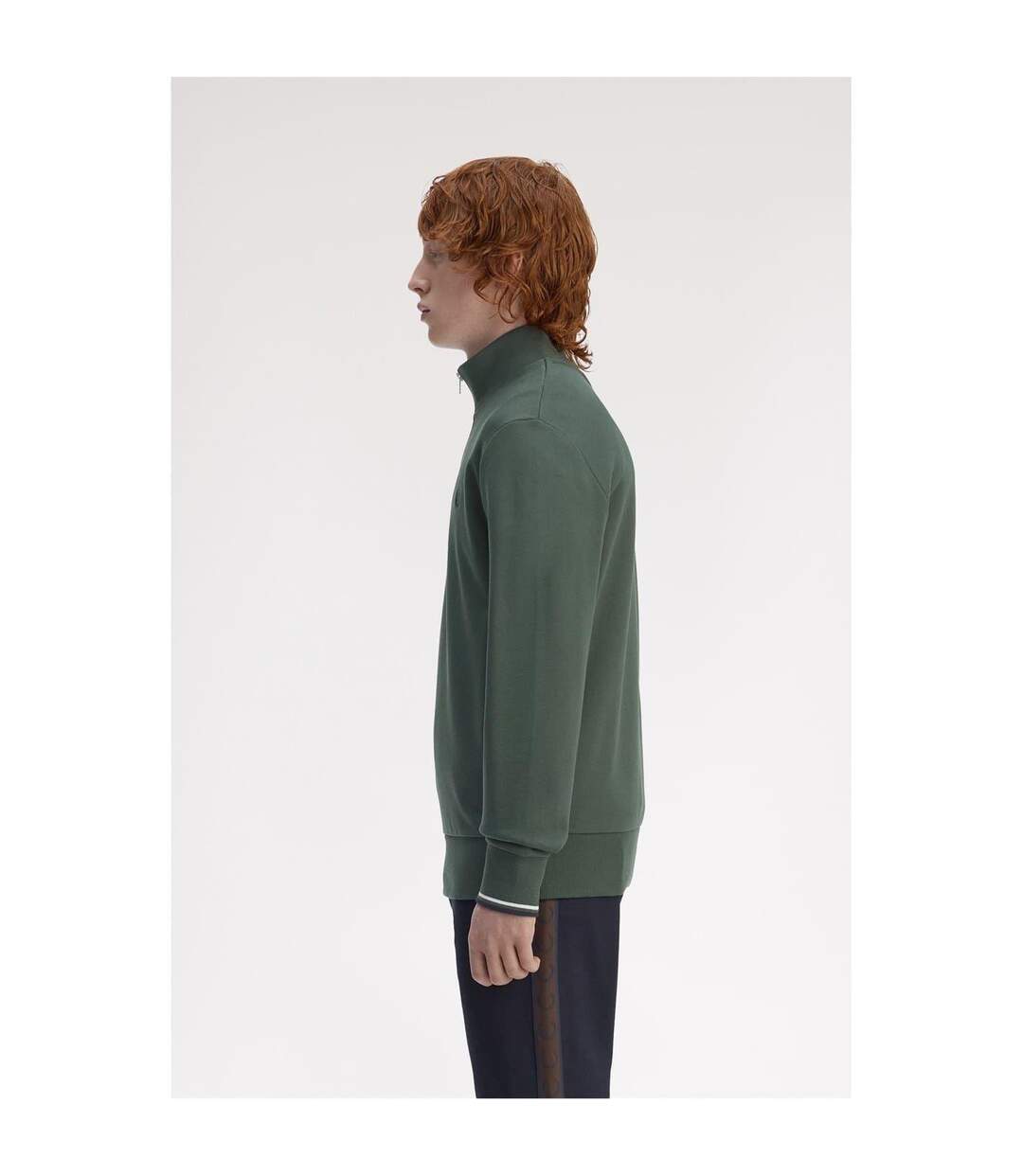 Sweat Motif/style Logo Homme Bleu Vert Fred Perry-4