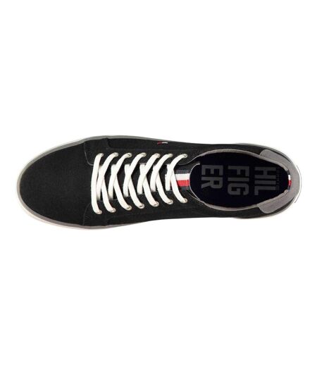 Baskets Motif/style Logo Et Drapeau Harlow 1d Homme Noir Blanc Tommy Hilfiger