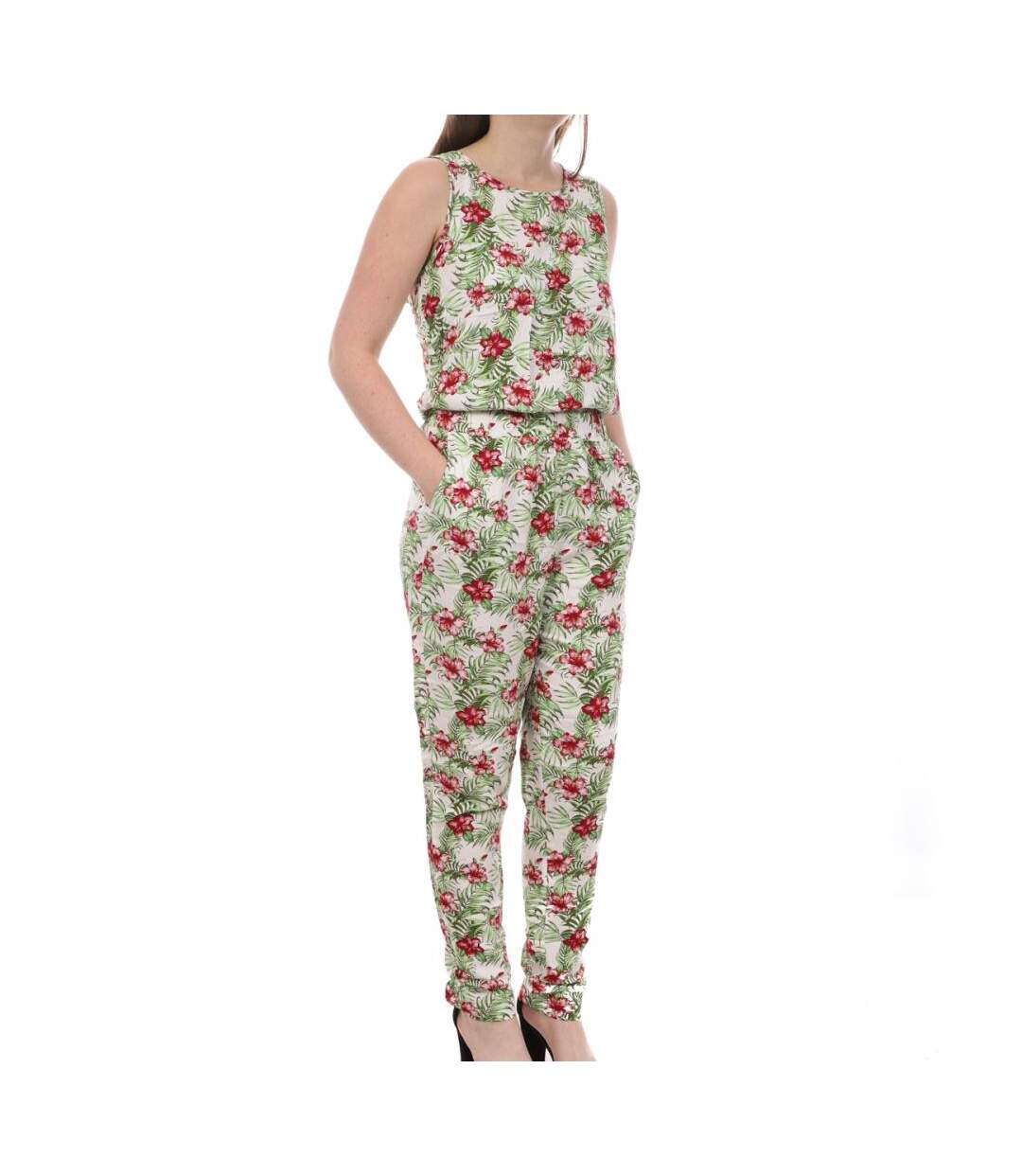 Combinaison Blanche/Fleurs Femme Vero Moda Easy - S-1