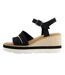 Womens/ladies Vegan Sandals Black Toms-4