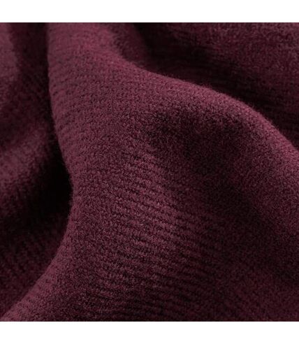 Unisex classic woven oversized scarf one size burgundy Beechfield