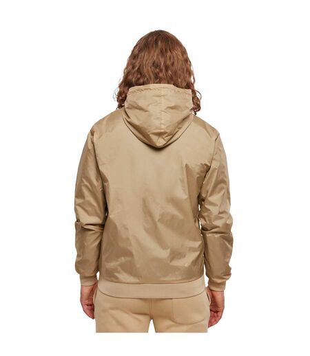 Veste Coupe-vent Adulte Beige Noir Build Your Brand