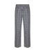 Mens tartan lounge pants white/multi check SF-2