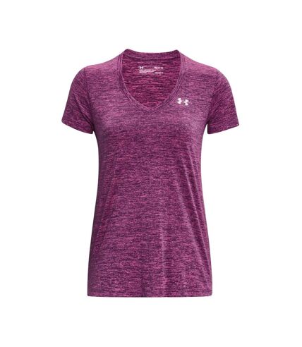 T-Shirt Violet femme Under Armour Twisted Tech - L