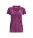 T-Shirt Violet femme Under Armour Twisted Tech - L