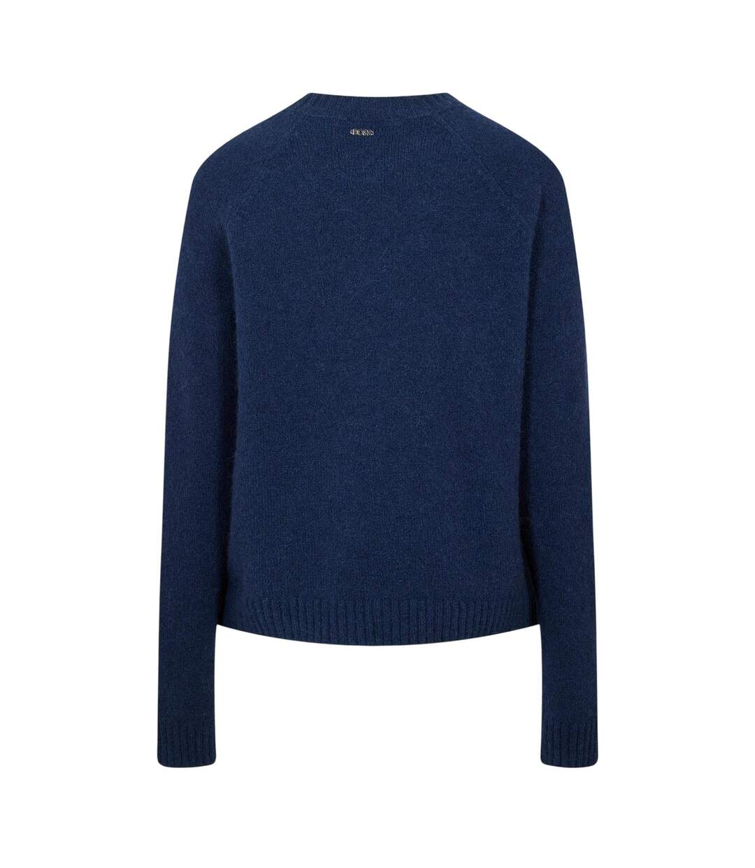 T-shirt Manches Longues Motif/style Côtelé Femme Bleu Foncé Boss-1
