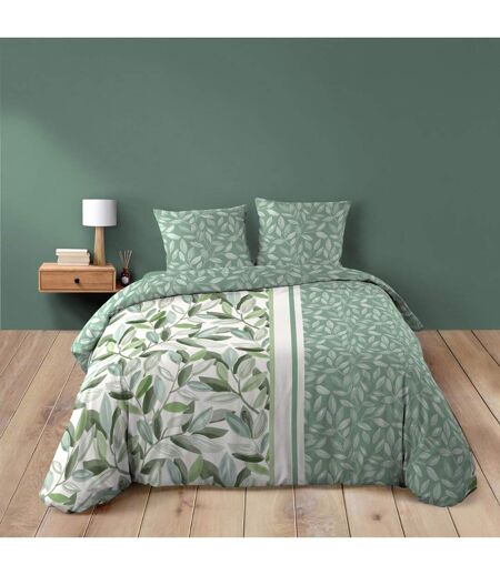 Parure de Lit 3 Pièces Eleonore 240x220cm Vert