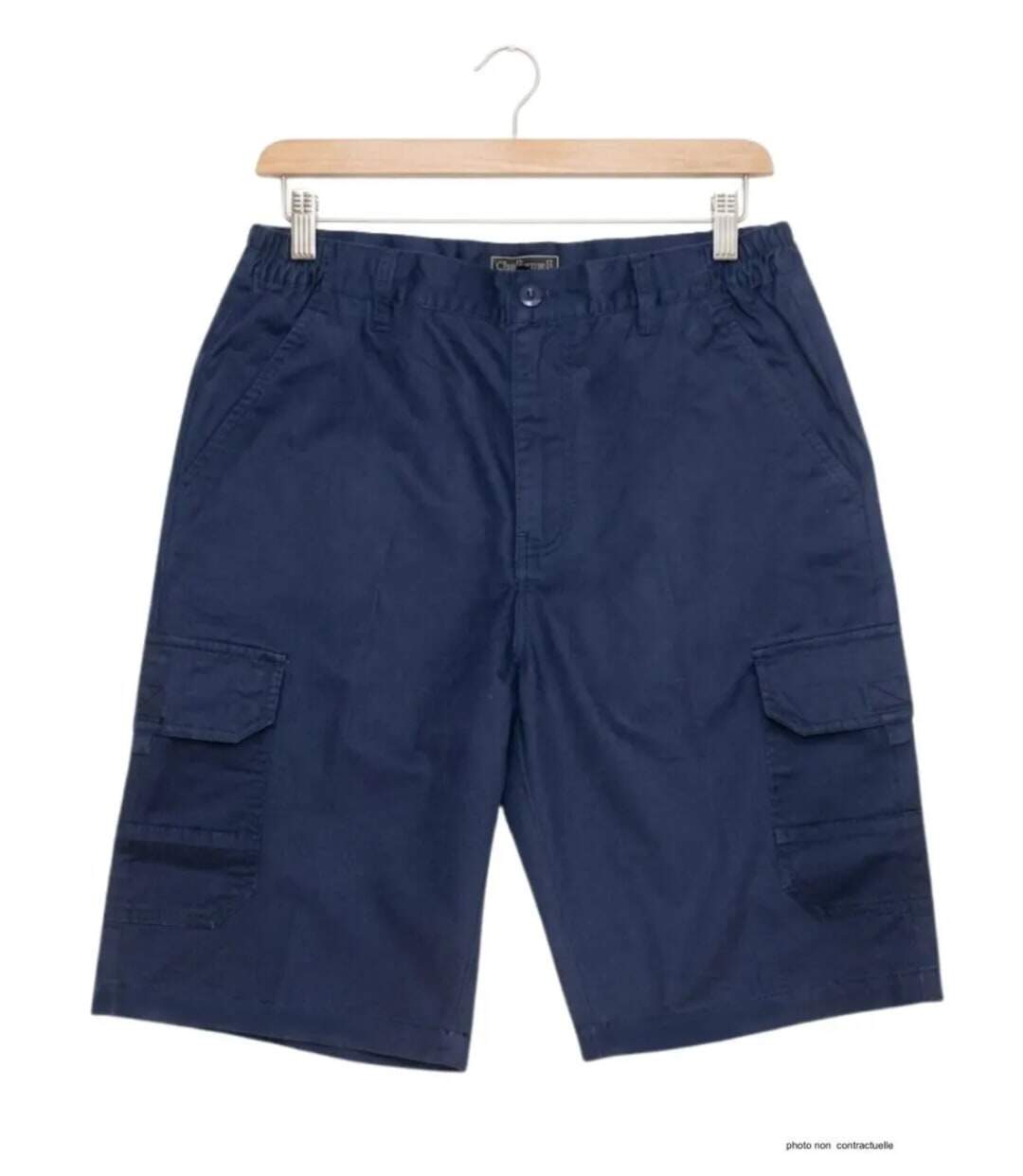 CHALLENGER INCA5 : Bermuda homme bleu marine en coton à taille élastiquée ultra-confortable-2