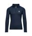 Mens performance quarter zip long-sleeved track top navy Raging Bull