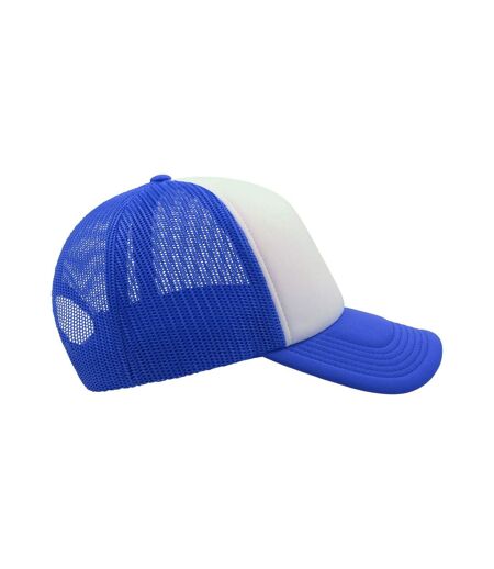 Rapper 5 Panel Trucker Cap Royal Blue White Atlantis
