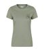 Womens/ladies lake district sunset t-shirt khaki green Mountain Warehouse-1