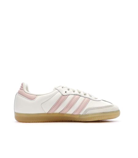 Samba baskets beige/rose femme adidas