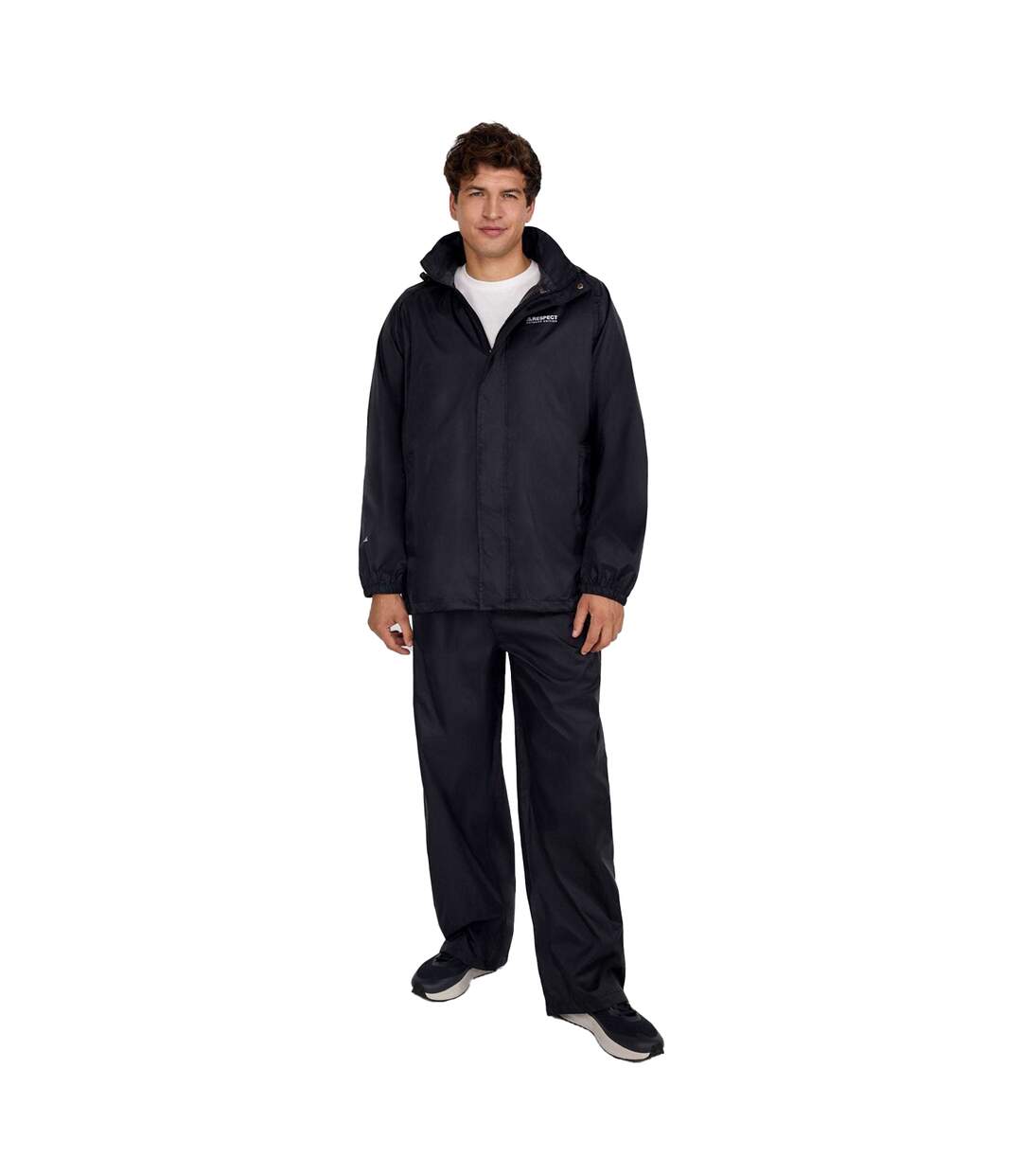 Pantalon Imperméable Motif/style Uni Homme Noir Respect-1