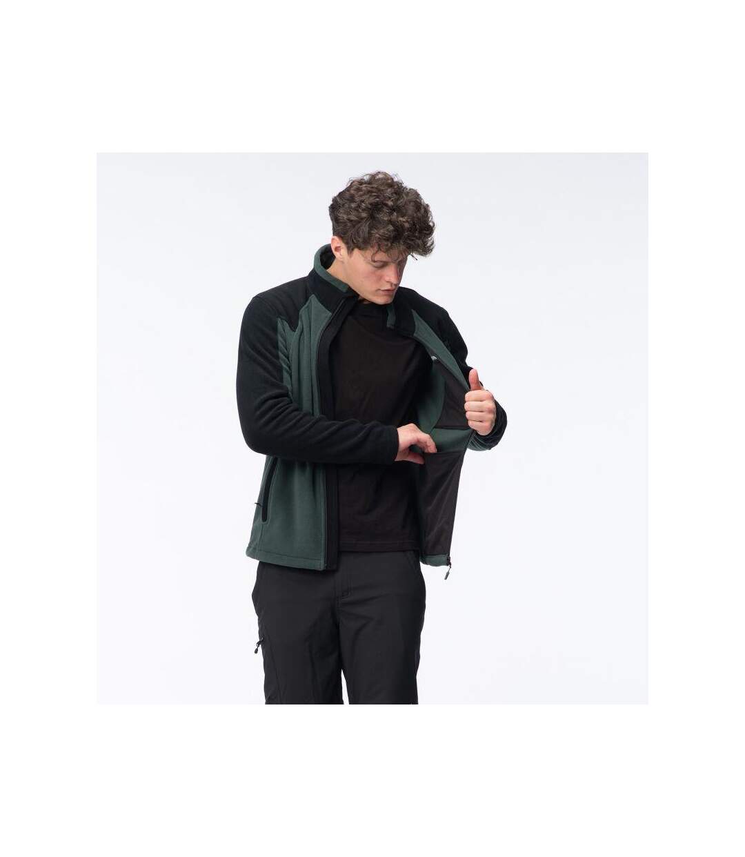 Veste Monar Homme Vert Noir Hi-Tec-2