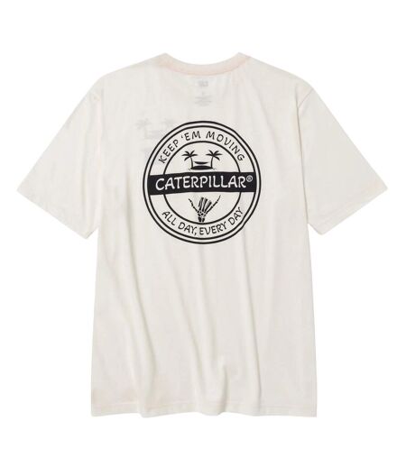 T-shirt Motif/style Logo Homme Vanille Caterpillar