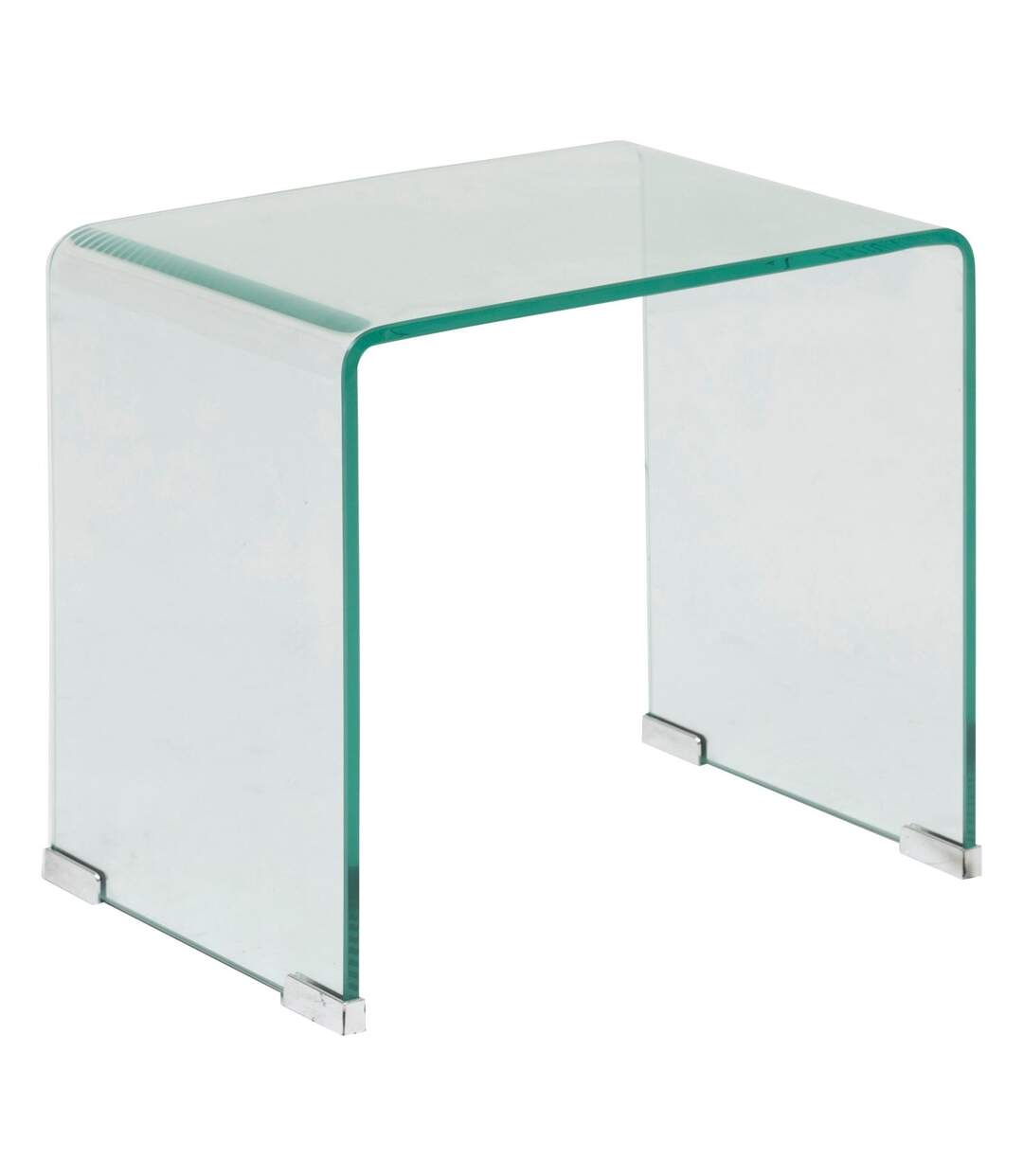 Ensemble de 2 tables café gigognes en verre LENIA - Transparent-3