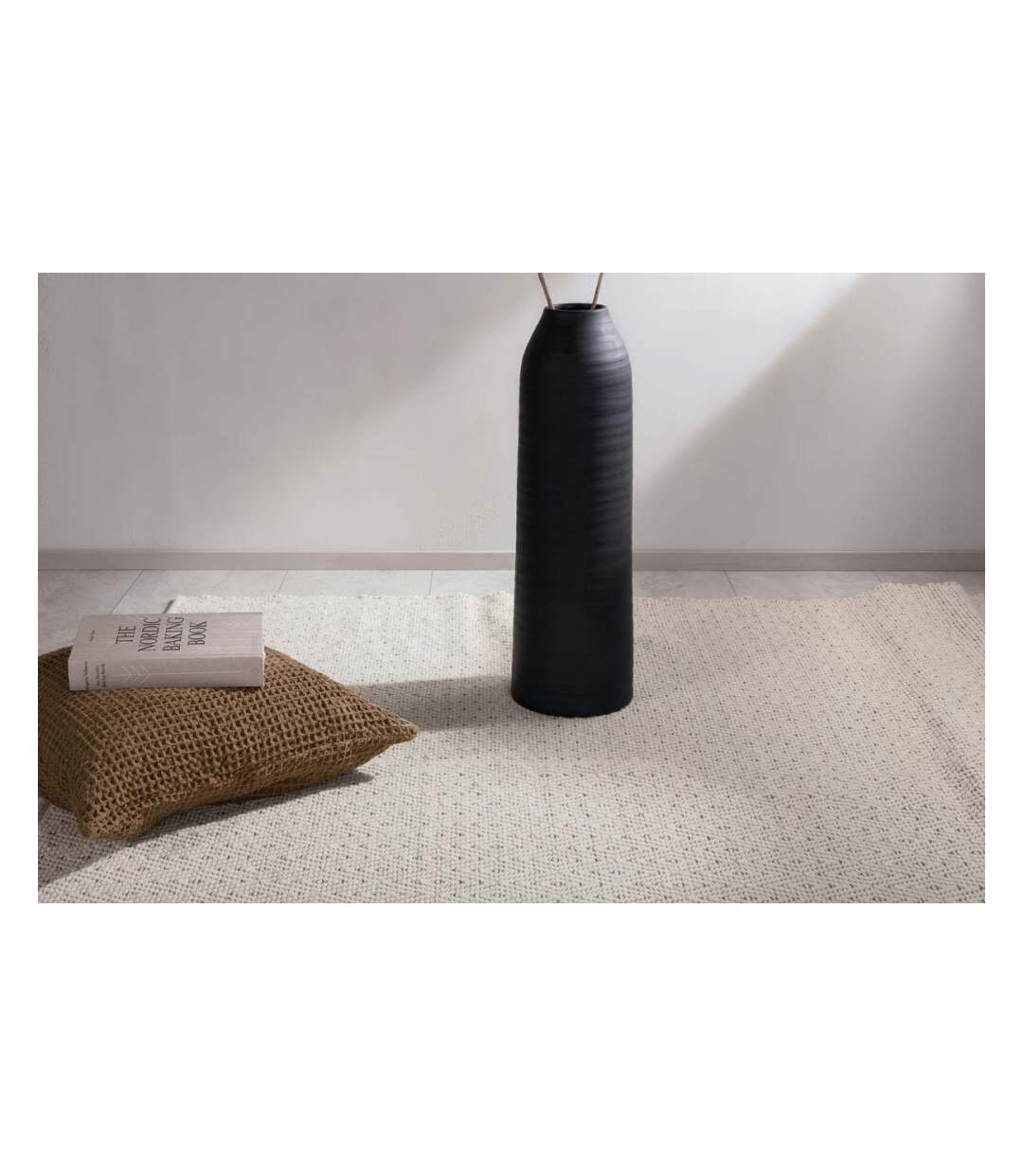 Tapis en polyester et laine beige Julana 240 x 170 cm-2