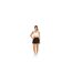 Womens/ladies Kilt Mini Skirt Black Puma-1
